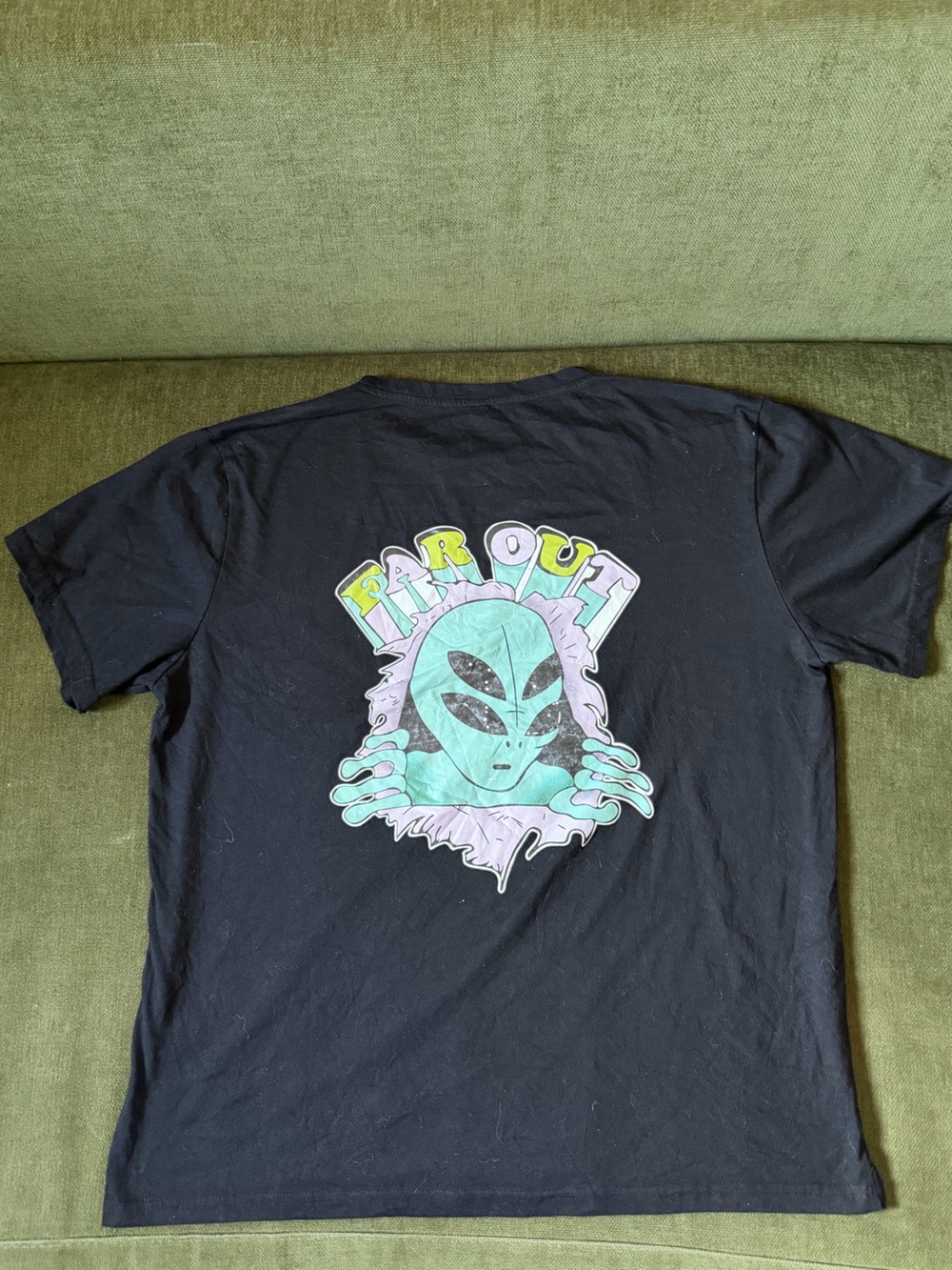 Alien Graphic Short Sleeve Tee - Black